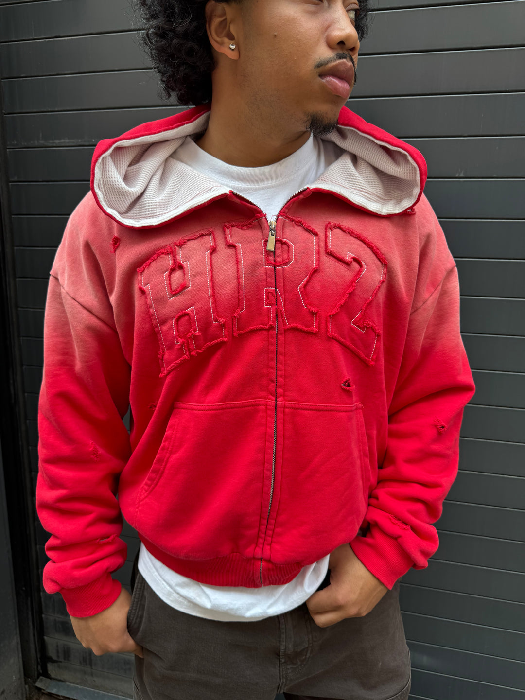 Cherry Thermal Zip Up