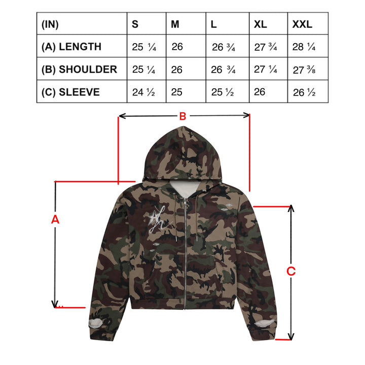 Camo Zip Up